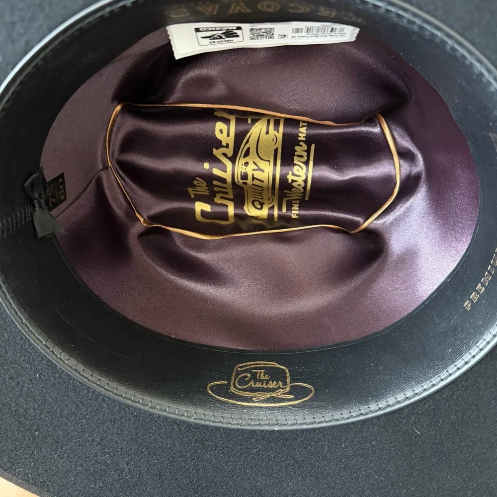 NWT Tecovas “The Cruiser” Cowboy Hat - Black Size 7 1/2 (750) - Picture 8 of 10